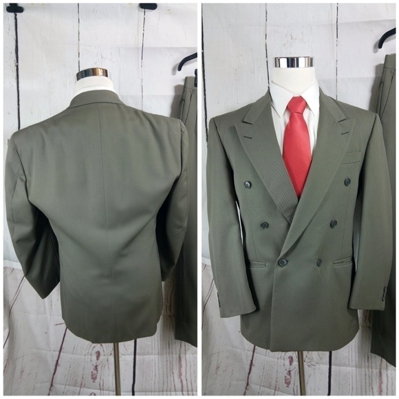 Botany 500 Gladiator 41R Tannish Taupe 2pc Suit - Picture 5 of 8